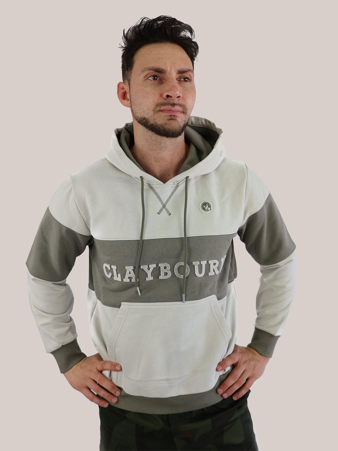 Contrast Brushy Hoodie