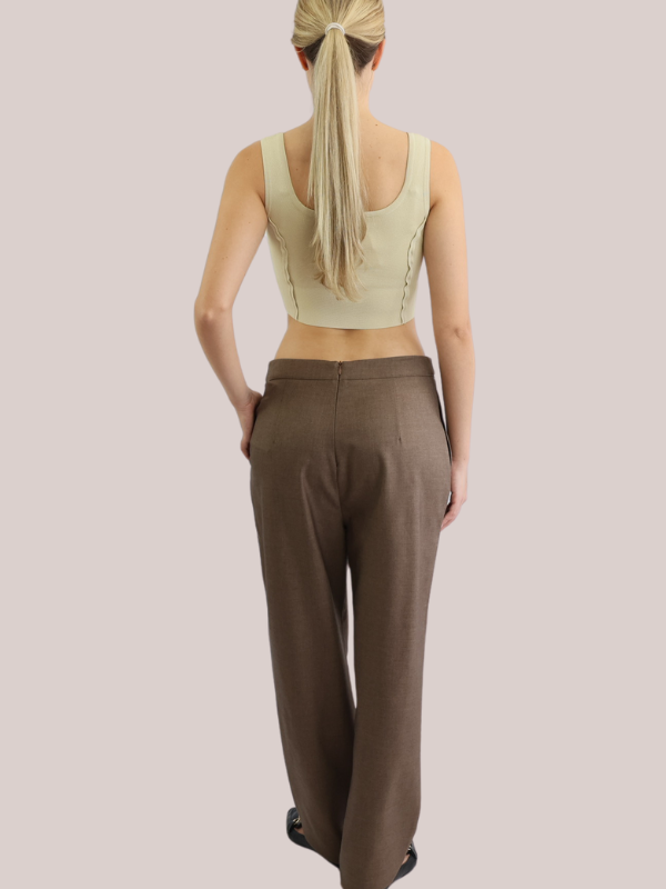 Straight Fit Suit Trouser