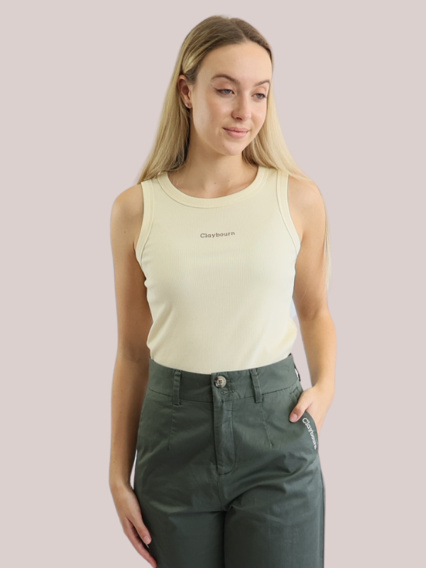 Women Ribbed Knit Tank Top