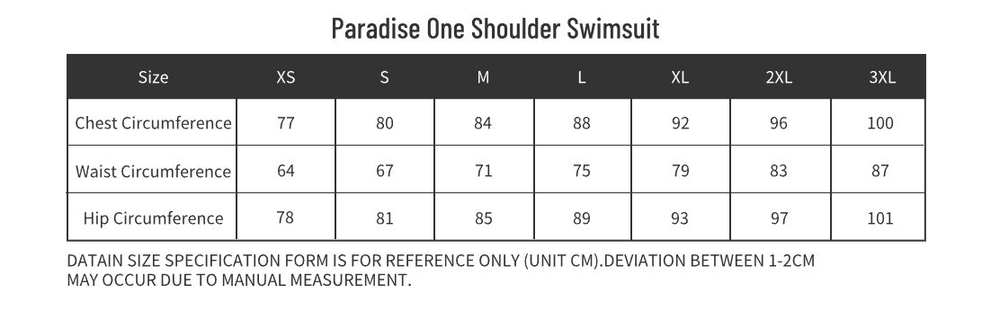 Paradise One Shoulder Swimsuit