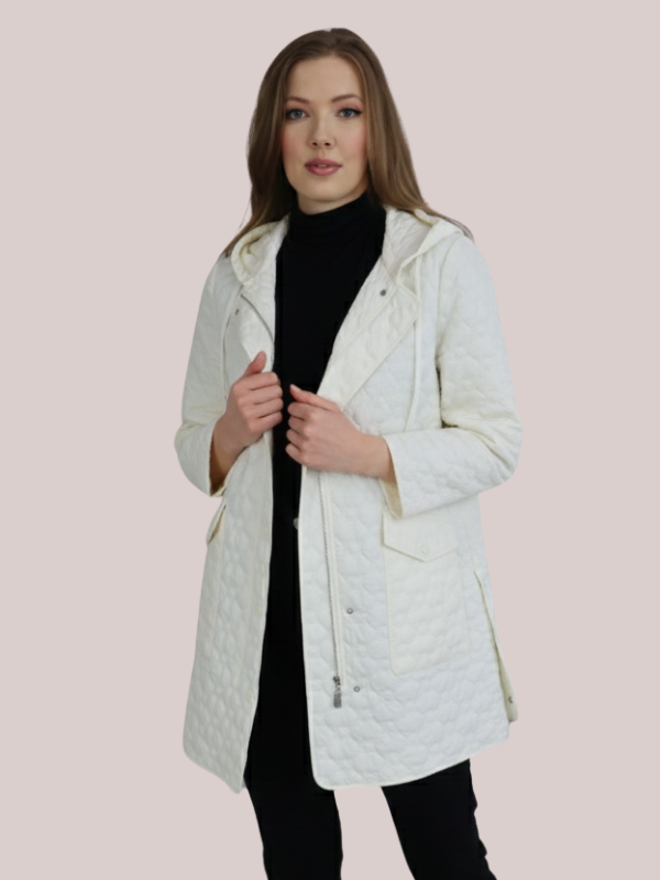 Signature Quilted Longline Hooded Coat
