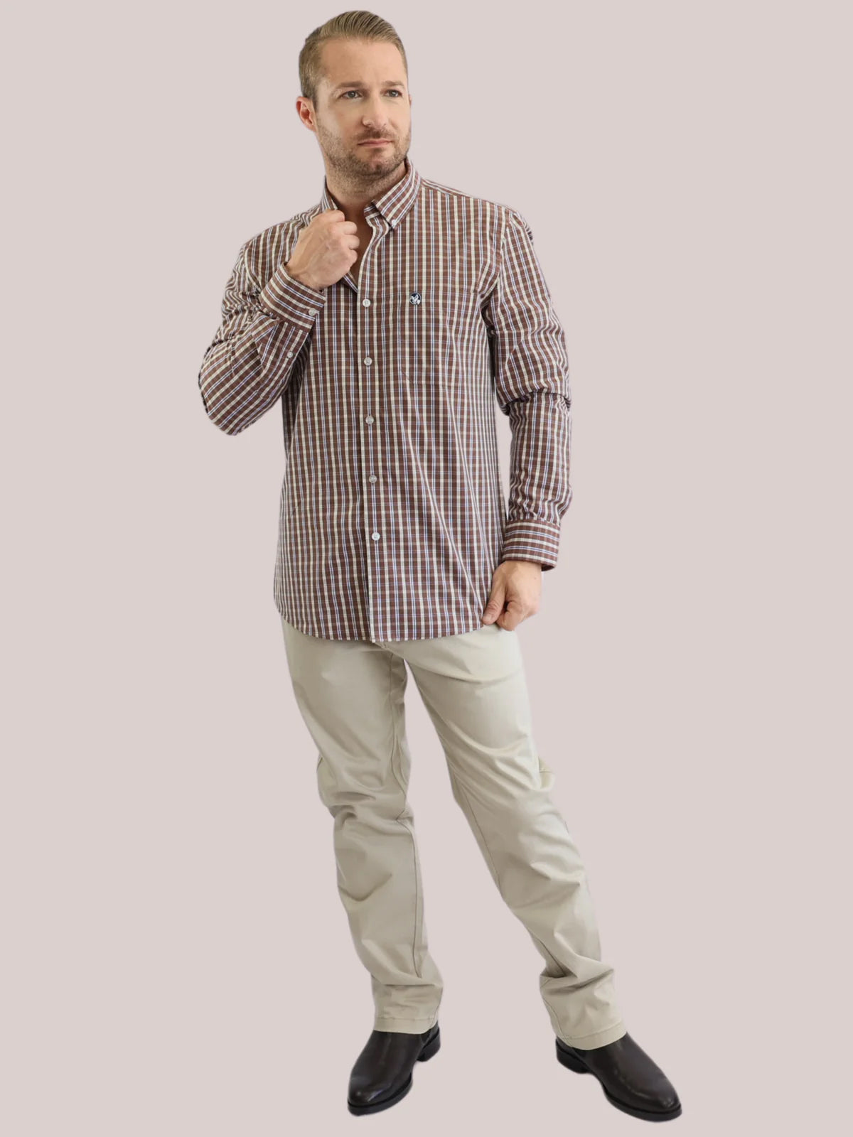 Vintage Checkered Long Sleeve