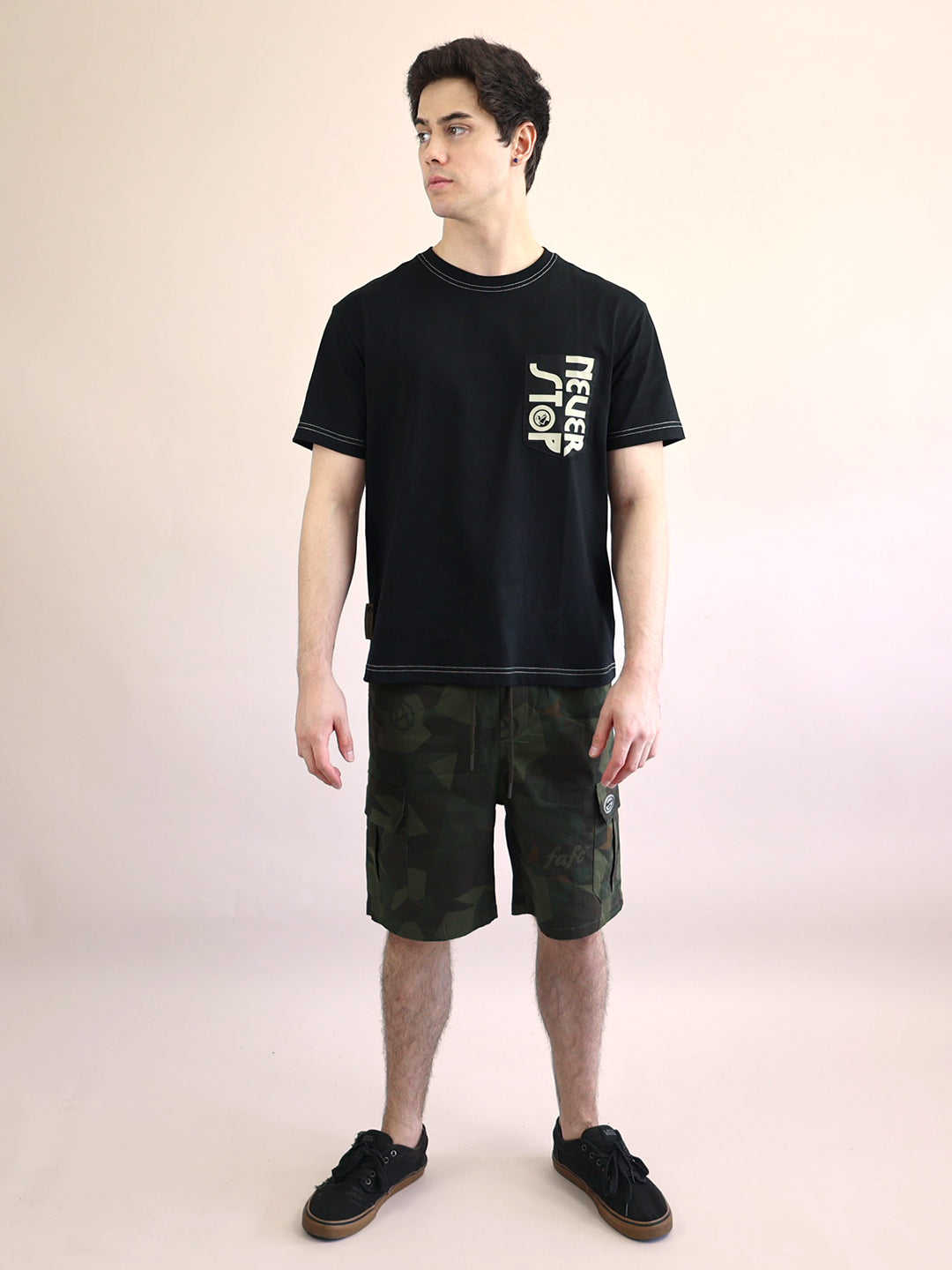 Never Stop Pocket T-Shirt