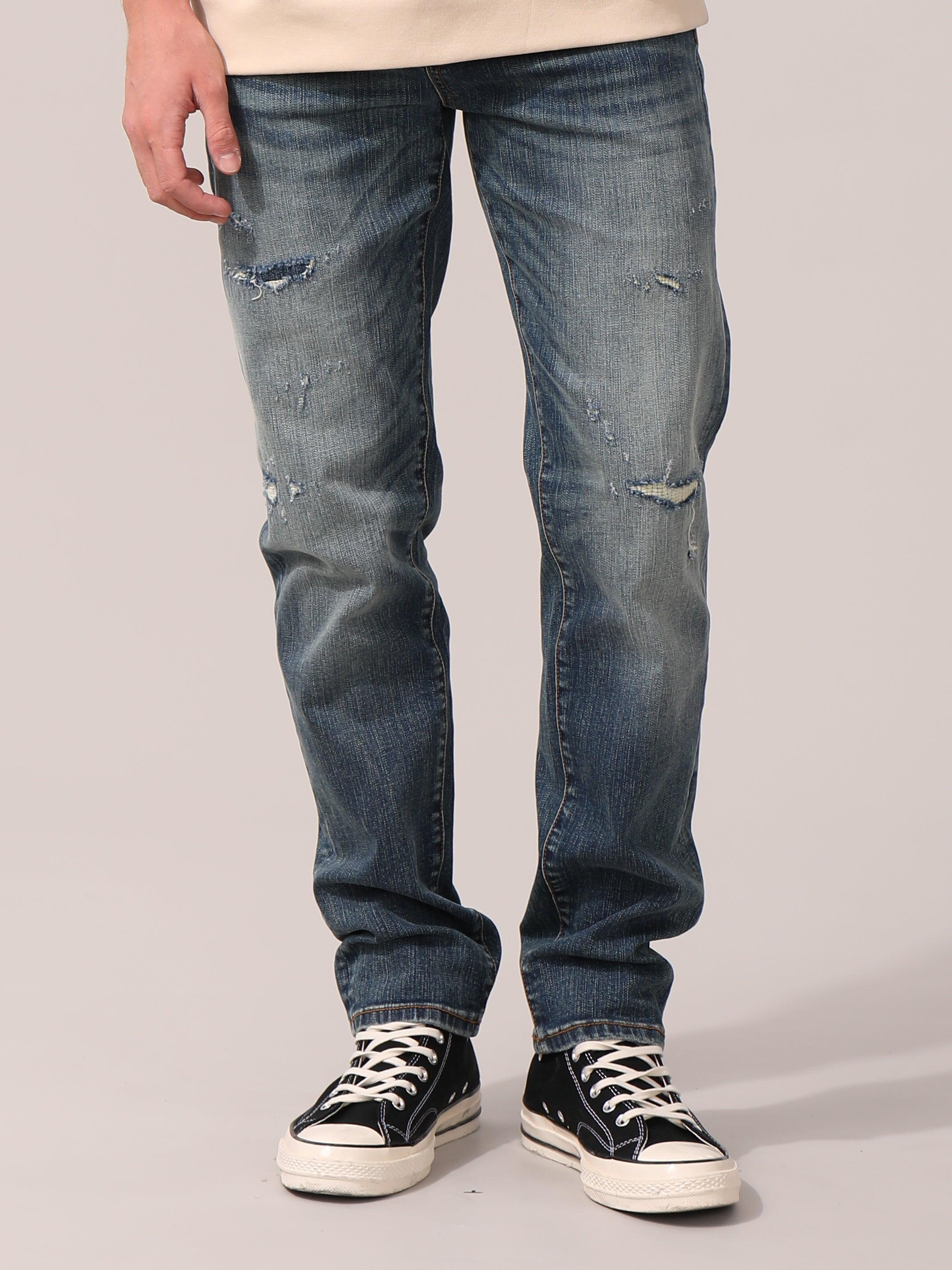 Distressed Denim Jeans - Claybourn - Est.1910 | Premium,Timeless & Ethical Fashion