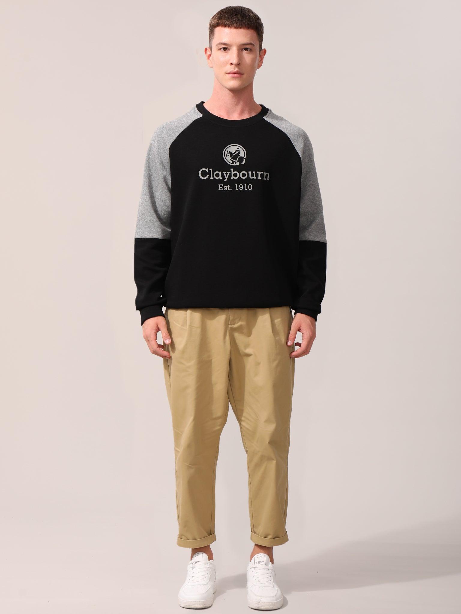 Contrast Shoulder Patch Sweater - Claybourn - Est.1910 | Premium,Timeless & Ethical Fashion