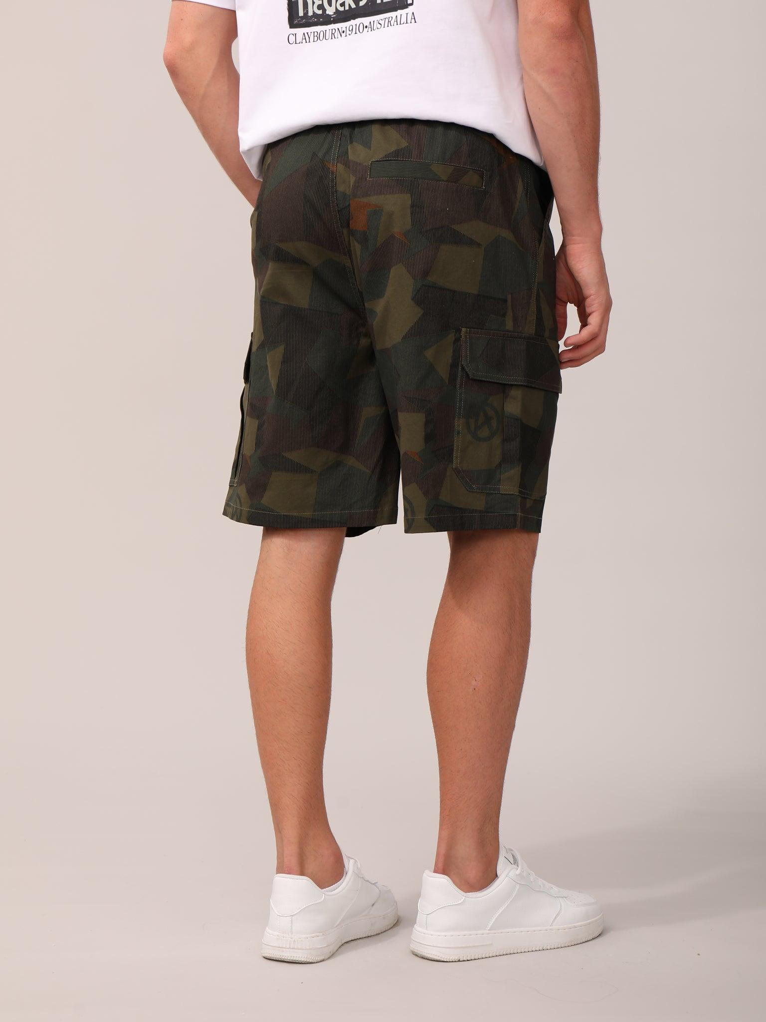 Claybourn Camo Cargo Shorts - Claybourn - Est.1910 | Premium,Timeless & Ethical Fashion