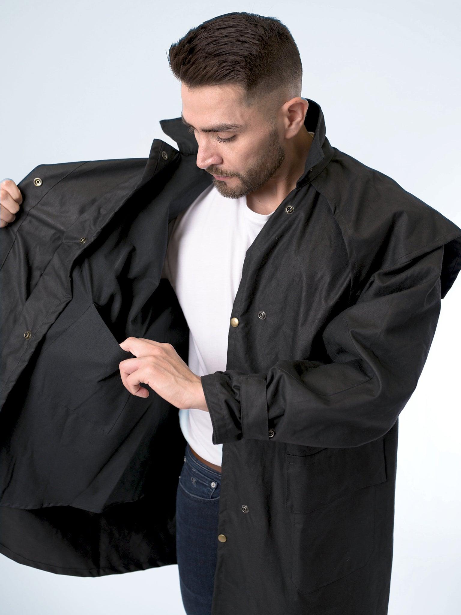 Unisex Oilskin Short Coat - Claybourn - Est.1910 | Premium,Timeless & Ethical Fashion