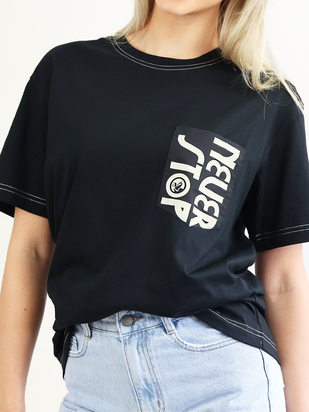 Never Stop Pocket T-Shirt