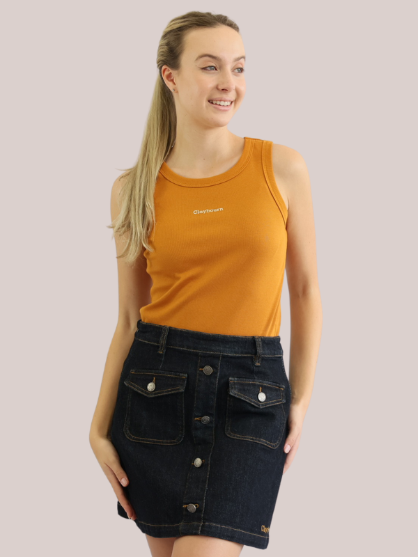 Women Ribbed Knit Tank Top