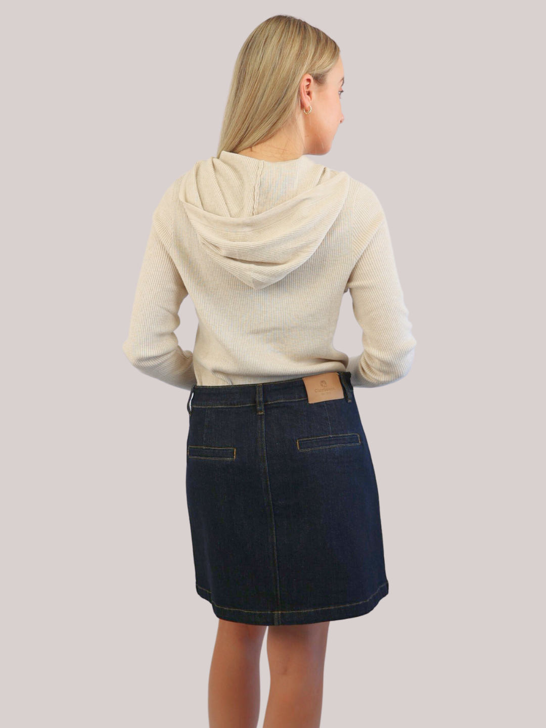 Pocket Buttons Denim Skirt