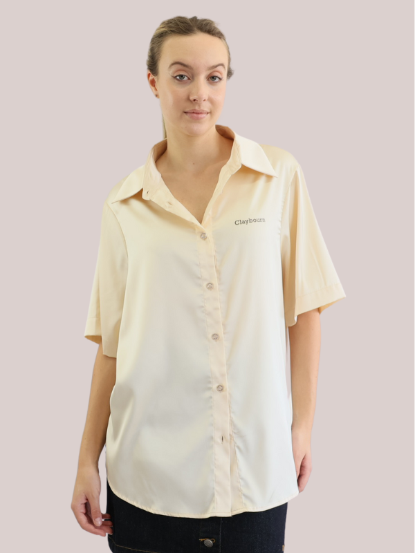 Satin Short Sleeve Shirt