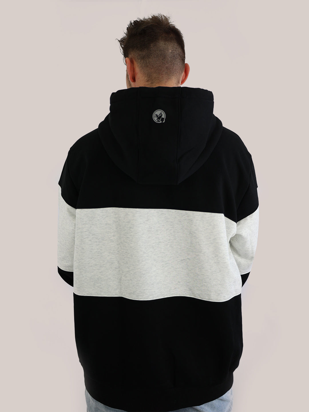 Contrast Brushy Hoodie