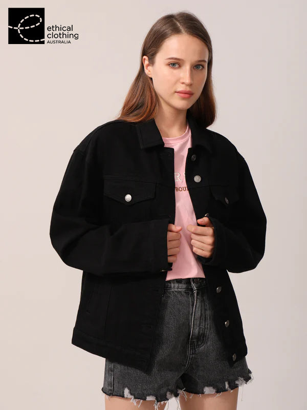 Black denim on sale jacket womens australia