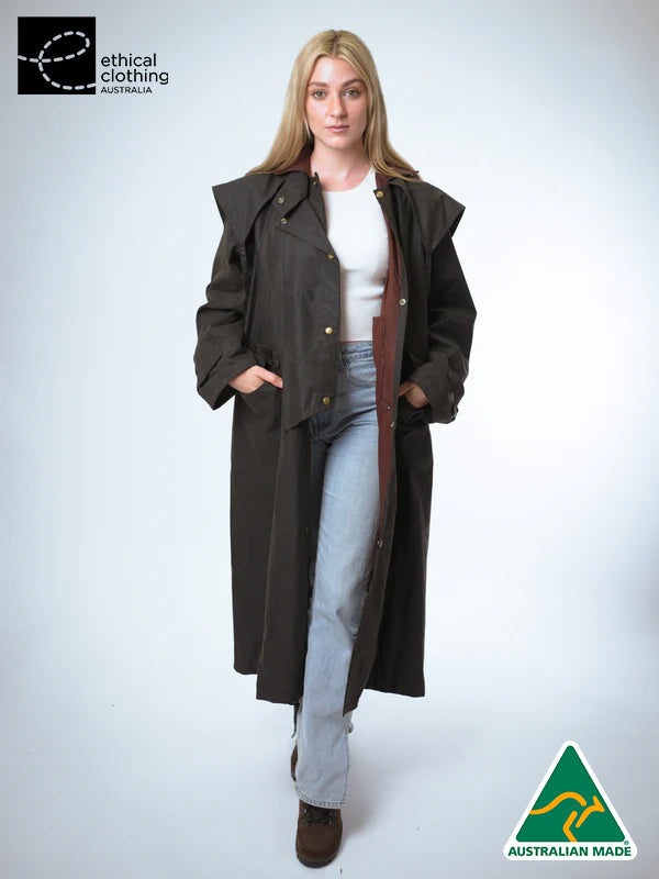 Full-Length Oilskin Riding Coat by Claybourn