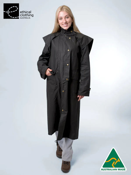Full-Length Oilskin Riding Coat by Claybourn