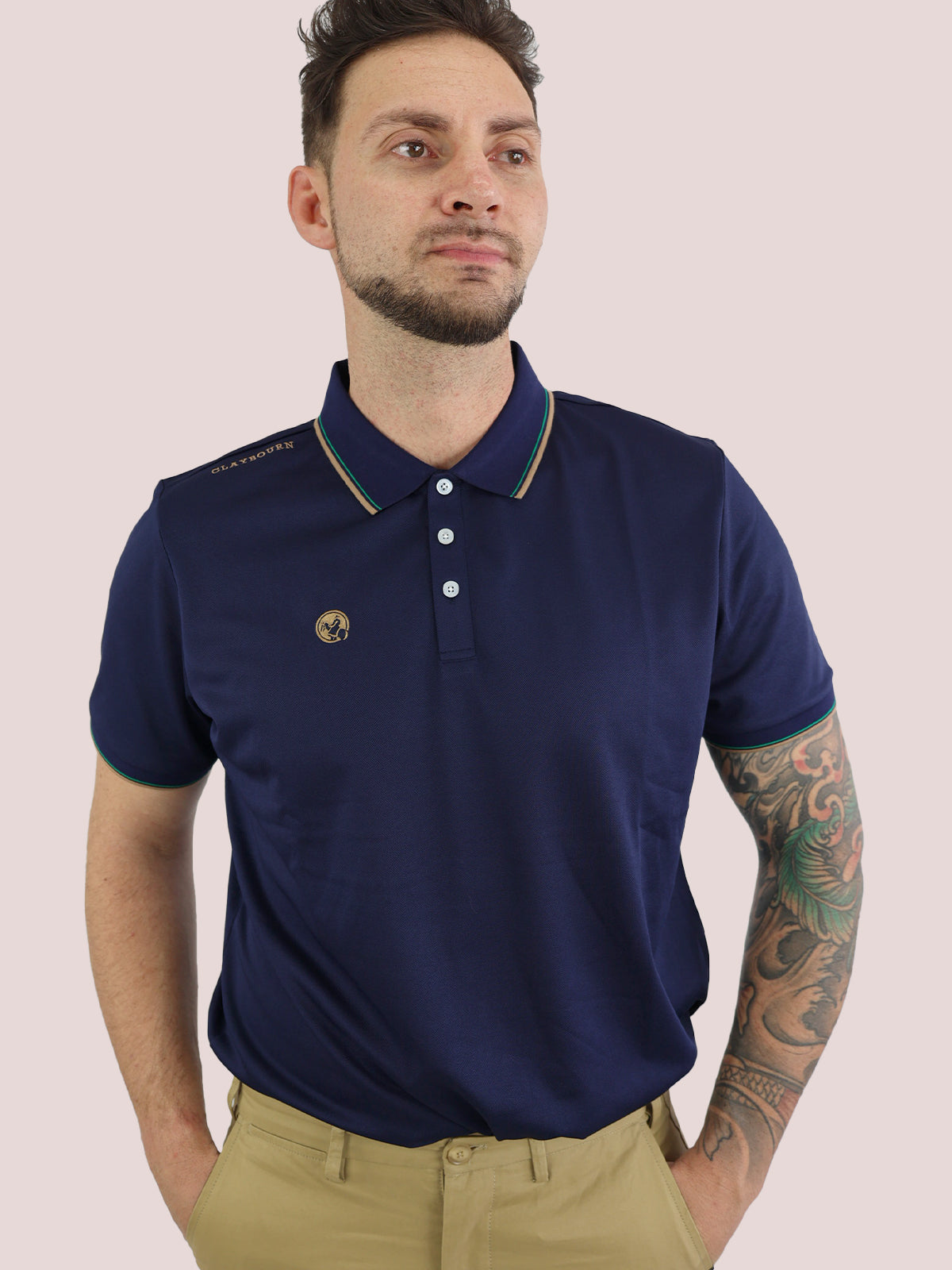 Men's Contrast Polo