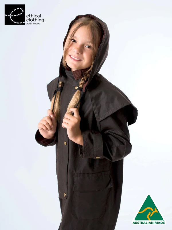 Unisex Oilskin Pony Coat with Hood - Claybourn - Est.1910 | Premium,Timeless & Ethical Fashion