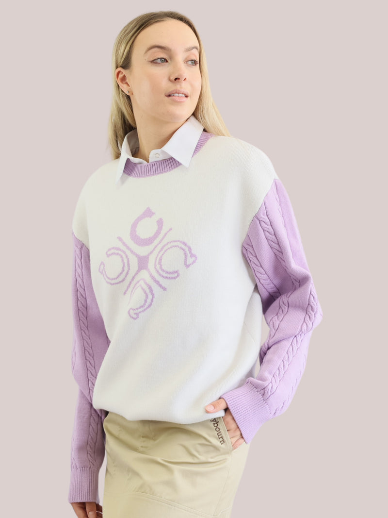 Women's Cable Knit Sleeves Jumper