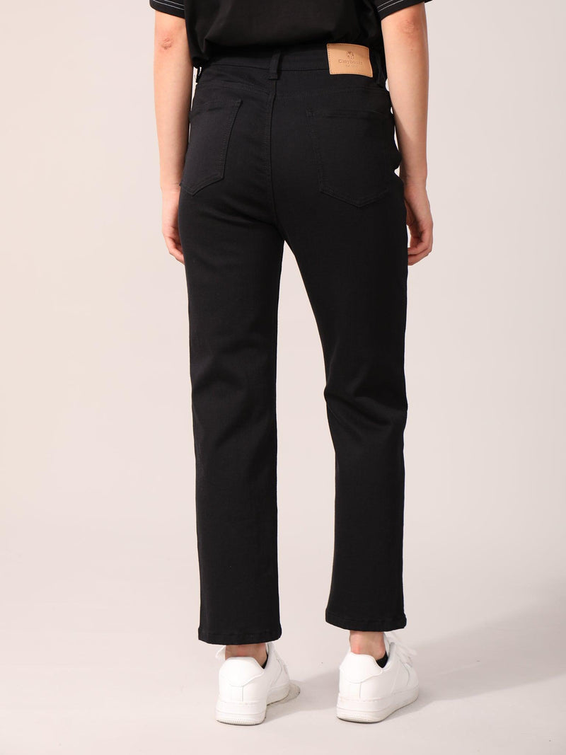 High-Waisted Slim Fit Pants - Claybourn - Est.1910 | Premium,Timeless & Ethical Fashion