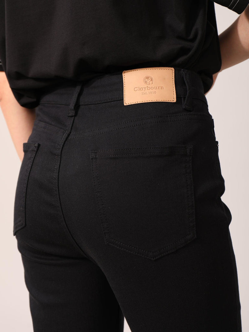 High-Waisted Slim Fit Pants - Claybourn - Est.1910 | Premium,Timeless & Ethical Fashion