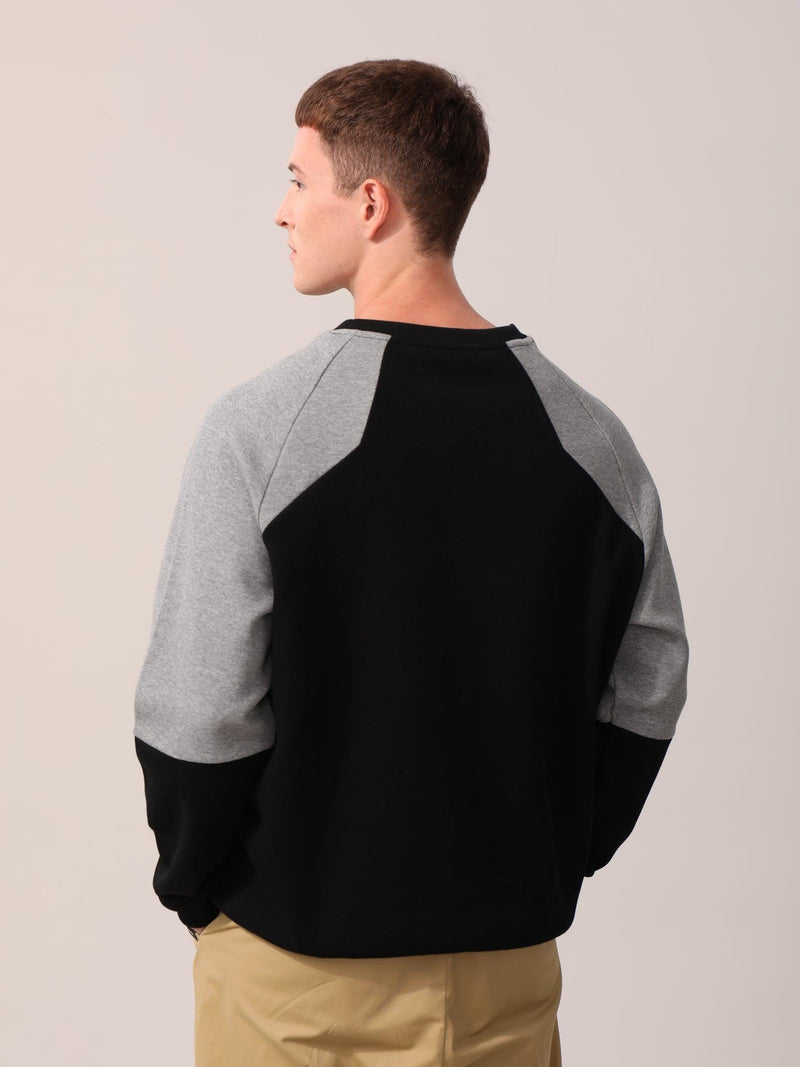 Contrast Shoulder Patch Sweater - Claybourn - Est.1910 | Premium,Timeless & Ethical Fashion