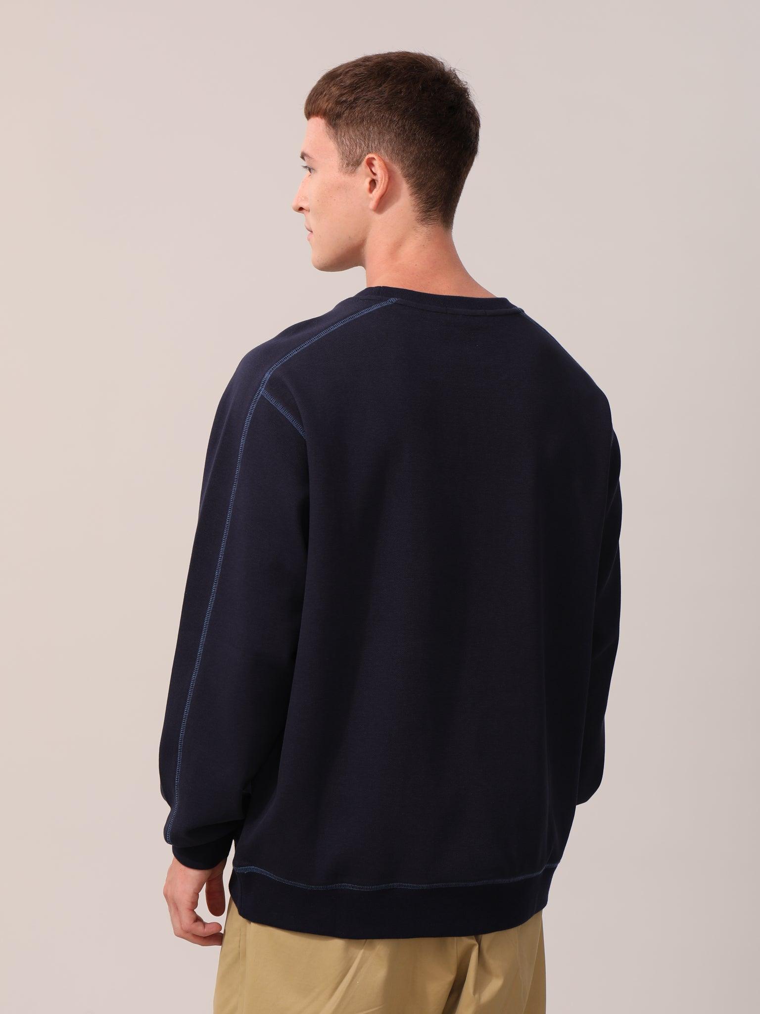 Claybourn Contrast Stitch Sweater - Claybourn - Est.1910 | Premium,Timeless & Ethical Fashion