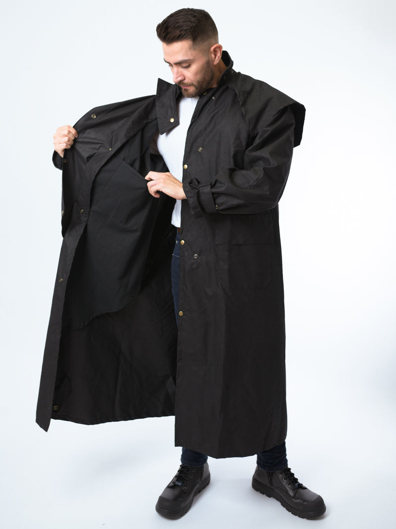 Full-Length Oilskin Riding Coat by Claybourn