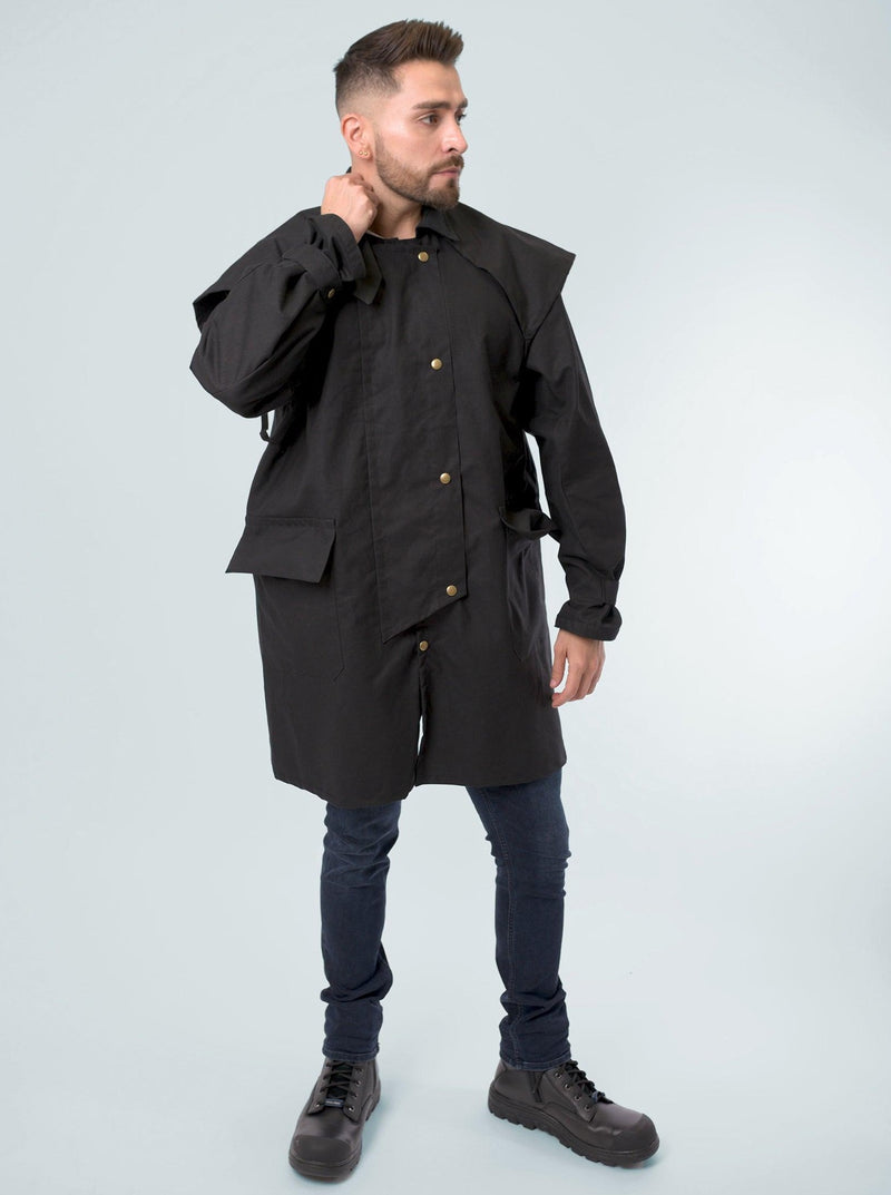 Unisex Dryskin Short Coat with Hood - Claybourn - Est.1910 | Premium,Timeless & Ethical Fashion