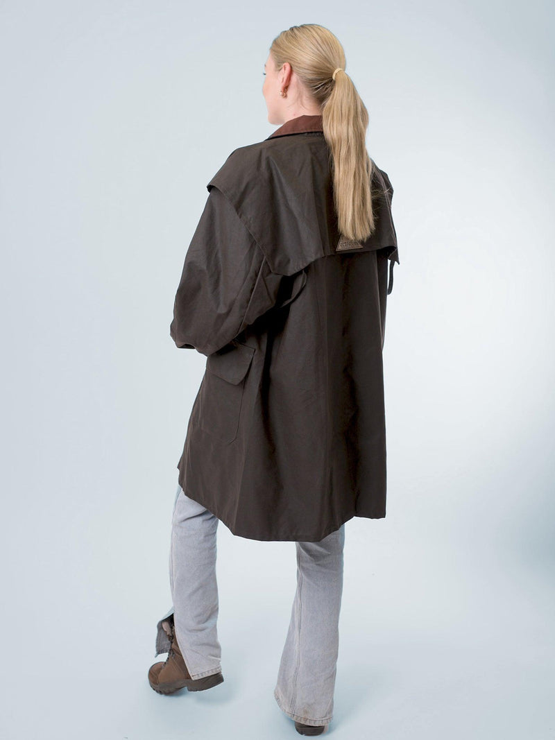 Unisex Oilskin Short Coat with Hood - Claybourn - Est.1910 | Premium,Timeless & Ethical Fashion