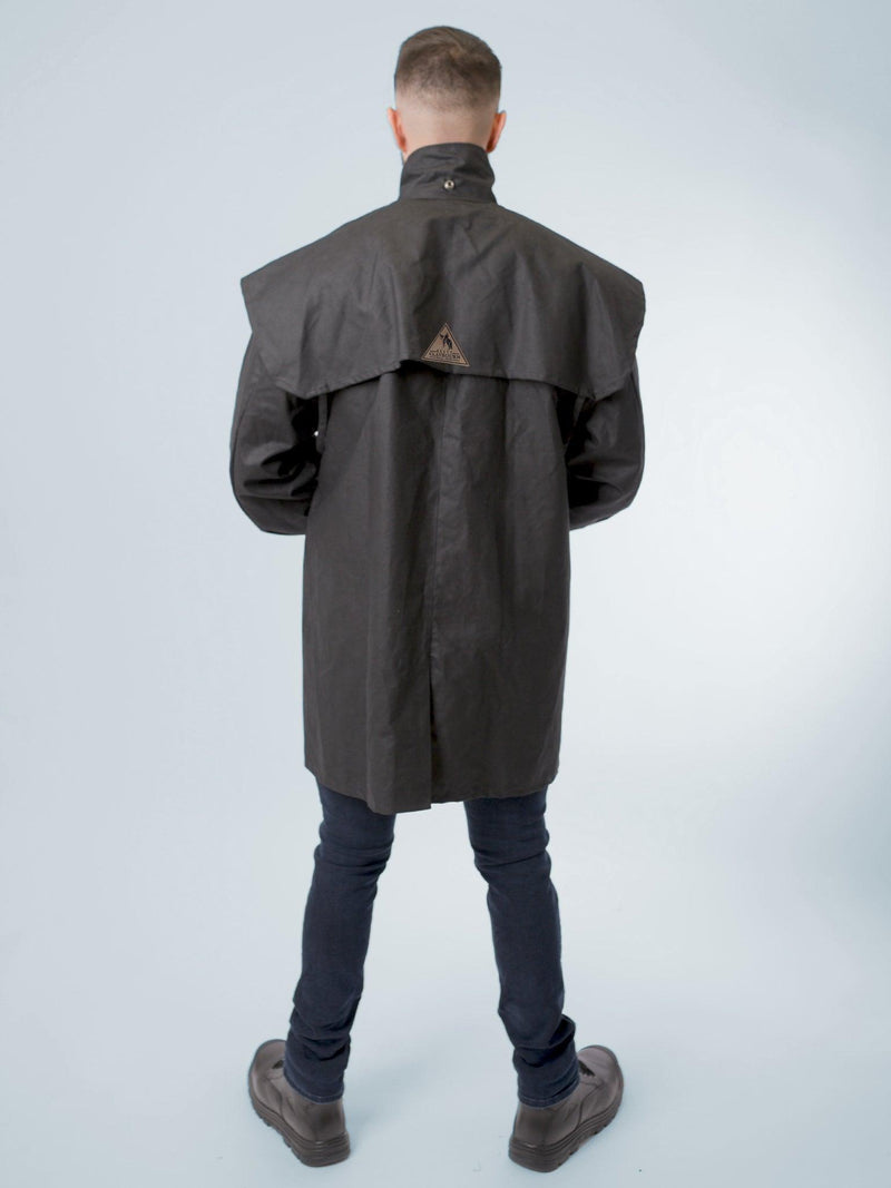 Unisex Oilskin Short Coat with Hood - Claybourn - Est.1910 | Premium,Timeless & Ethical Fashion