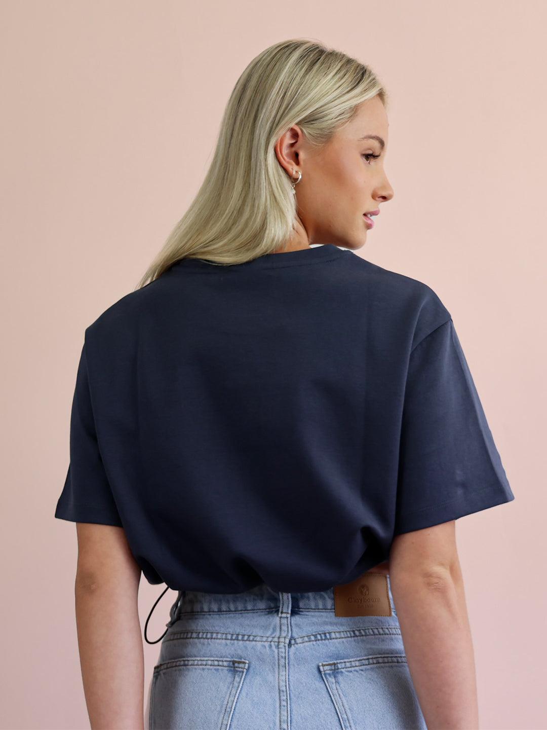 Heritage Logo Drawstring Top - Claybourn - Est.1910 | Premium,Timeless & Ethical Fashion